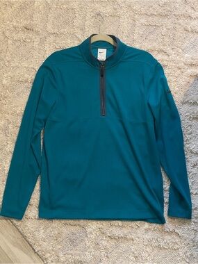 Nike Men’s Teal Half-Zip Performance Pullover